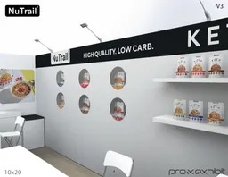 10x20 Inline booth design by Pro-X Exhibits
